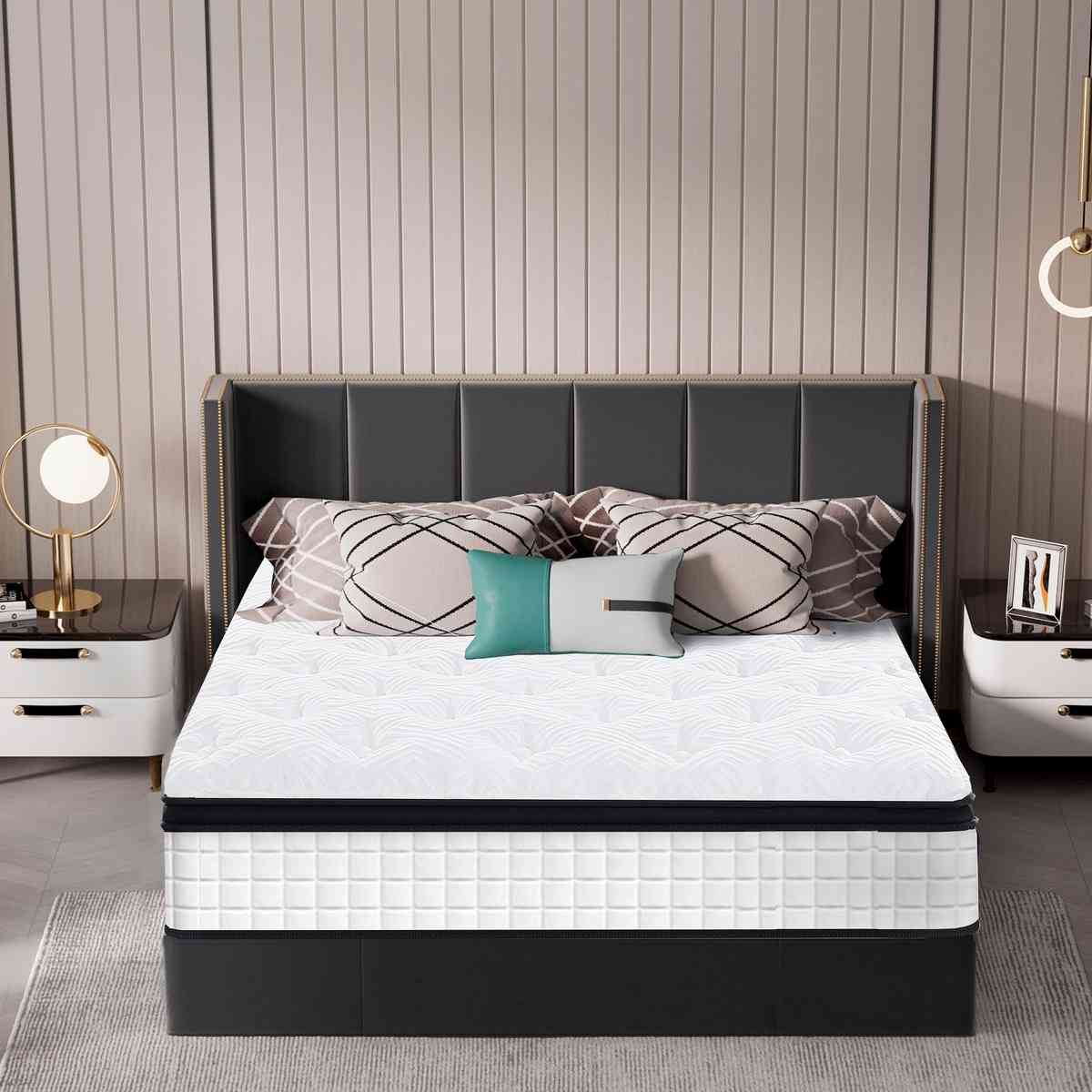 Twin Size 12 Inch 7-Zoned Cool Memory Foam Individual  Pocket Spring Hybrid Mattress
