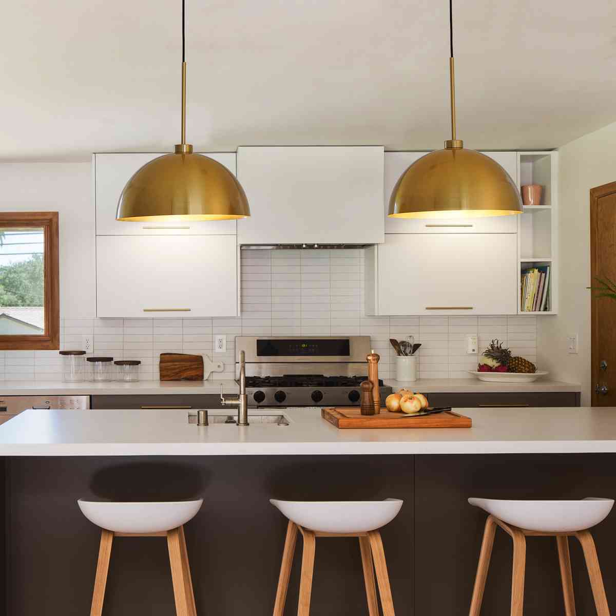 41" Industrial Modern Copper Color Double Pendant Light – Adjustable Ceiling Hanging Lamp with Bright Finish for Dining Room, Kitchen, or Living Room – Stylish and Durable Lighting Fixture (No Bulbs)