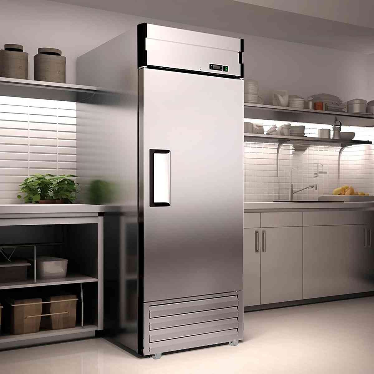 27"W Dynamic Cooling Commercial Freezer 23 Cu. Ft OmniSmart Temperature Control -10℉~10℉ Self Closing Stainless Steel Reach-In Commercial Freezer Digital Thermostat LED Lighting 3 Shelves