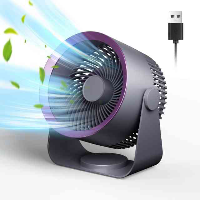 Desktop fan. 6 inch, Usb cable to power the fan. Silent desk fan for home use. Bedside table fan, 90° adjustable. Three speeds.Suitable for living room