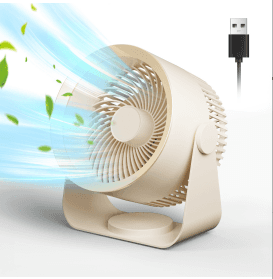 Desktop fan. 6 inch, Usb cable to power the fan. Silent desk fan for home use. Bedside table fan, 90° adjustable. Three speeds.Suitable for living room
