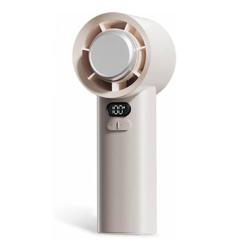 portable handheld fan, turbocharged mini fan, brushless motor 13000 RPM, 3600mAh battery rechargeable, 1-100 speed control, digital display, gift for