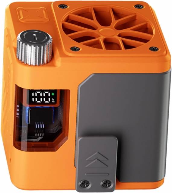 10000mAh portable waist clip fan, 10H working time, 13000RPM strong airflow, 1-100 speed, rechargeable battery powered personal USB belt fan for cycli
